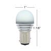 High Power 1157 LED Dual Function Bulb White Upright Dimensions