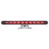 10" Dual Function Light Bar With 180 Swivel Base Red LED/Clear Lens 