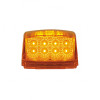 17 LED Reflector Square Cab Light Pack Amber Front On