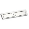 Stainless Steel Dual License Plate Holder For Peterbilt