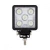 High Power 5 LED Mini Square Work Lights Front