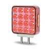 Square Dual Function Double Face Fender LEDs Red
