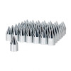 60 Pack Chrome Spike Nut Cover Push-On