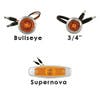 Sleeper Panel Light Options - Bullseye - 3/4"- Supernova