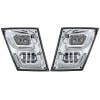 Volvo VN VNL High Power Full LED Chrome Fog Light With Daytime And Position Light Both