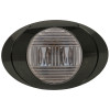 Oval P3 LED Clearance Marker Lights With Black Chrome Bezel Smoke Lens