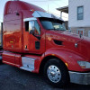 Peterbilt 587 5" Stainless Steel Chop Tops On Red Truck