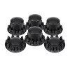 Complete Satin Black Axle Cover Kit With 33MM Thread On Lug Nut Covers Main