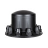 Complete Satin Black Axle Cover Kit With 33MM Thread On Lug Nut Covers Rear