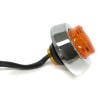 1" Mini LED Clearance Marker With Chrome Bezel Amber Amber Side