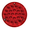 4"  Pearl Round LED Load Light With 1156 Plug - Red LEDs/Red Lens Off
