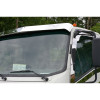 Isuzu NRR 6.5" Drop Blank Sunvisor On Truck Close Up