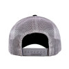 Raney's Charcoal & Silver Snapback Hat Back