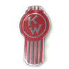 Kenworth Old Timer Style Hood Emblem (Metallic Red)