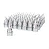 60 Pack Of Chrome 33mm Thread On Razor Nut Covers