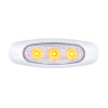 5 LED Reflector Clearance Marker Light With Side Ditch Light - Amber