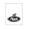 Mack Logo Poly Mud Flap - White Right Facing