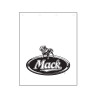 Mack Logo Poly Mud Flap - White Left Facing