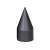 60 Pack Of Matte Black 33mm Thread On Spike Nut Cover - Close Up