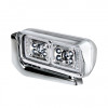 Peterbilt Chrome LED Projection Headlight With Mounting Arm - Side View Off