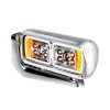 Peterbilt Chrome LED Projection Headlight With Mounting Arm - Side View On