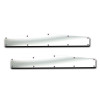 Stainless Steel Angle Cut Bottom Mud Flap Weight Pair - 24″ x 6″ With Extra Holes