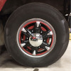 Trailer Hub Cap With Mounting Brackets Kit On Truck