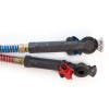 3-In-1 Wrap Red And Blue Air Hose With MaxxGrip Gladhands Ends Close Up