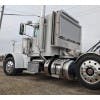 Roll Up Door Enclosed Headache Rack On White Truck Left View