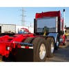 Roll Up Door Enclosed Headache Rack On Red Truck
