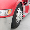 Chrome Plastic 33mm Push On Super Spike Nut Covers - On Truck