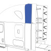 Freightliner Cascadia Rear Sleeper Fairing A22-67507-000