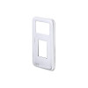 International Stainless Steel Small Paddle Switch Plate Side View