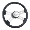 Classic Polyurethane 16" Steering Wheel (Chrome Horn Button)