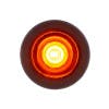 1 LED Mini Clearance Marker Light With Rubber Grommet - Amber/Amber On
