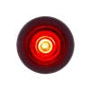 1 LED Mini Clearance Marker Light With Rubber Grommet - Red/Red On