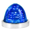 18 LED Classic Style Watermelon Surface Mount Light By Grand General Blue Blue With Base Front View 