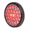 4" 24 Pearl LED Light STT Clearance Red Smoke Lens Side View