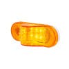 8 Amber SMD LED Mid Trailer Turn Signal Light Turned Down View On