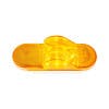 8 Amber SMD LED Mid Trailer Turn Signal Light Top Down View On Side