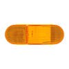 8 Amber SMD LED Mid Trailer Turn Signal Light Top Down View Off