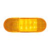 8 Amber SMD LED Mid Trailer Turn Signal Light Top Down View On