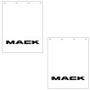 Mack Logo Mud Flap 24" x 30" - White With Black Logo (Pair)