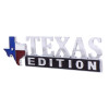 Chrome Plated Plastic Texas Edition Accent Emblem Side View