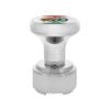 Chrome 1/2"-13 Thread-On Flag Gearshift Knob With Adapter - 9/10 Mexico Side