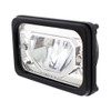 4"x6" High Power LED Heating Light Chrome Low Beam Turned View