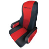 Kenworth T680 T880 Form Fitting Factory Seat Cover - Black and Red