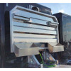 Open Aluminum Headache Rack With Split Trays For Semi Trucks - On Truck