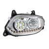 International LT Competition Series Chrome LED Projector Headlight With Turn Signal Position And Running Light - Driver Side Off
