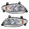 International LT Competition Series Chrome LED Projector Headlight With Turn Signal Position And Running Light - Both Sides Off
